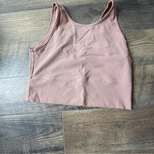 lululemon athletica Mauve Ribbed Tank Top‎